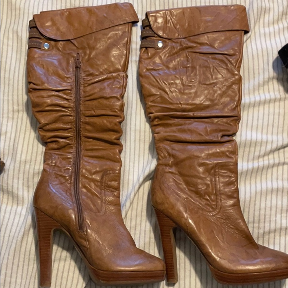 Jessica Simpson knee high leather boots